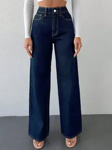 DressBerry Women Comfort Straight Fit High-Rise Stretchable Jeans