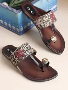 Anouk Women Ethnic - Embellished One Toe Flats