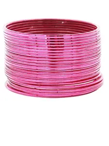 T4 JEWELS Set Of 24 Glossy Finished Metal Bangles