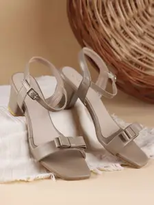 DressBerry Women Open Toe Block Heel Sandals