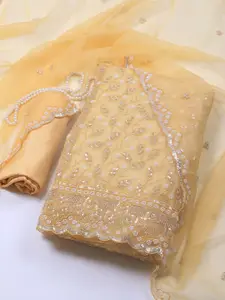 Meena Bazaar Embroidered Unstitched Dress Material