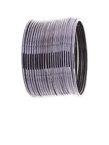 T4 JEWELS Set Of 24 Metal Glossy Finish Bangles