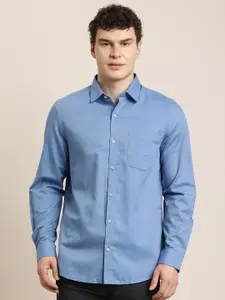 Turtle Classic Spread Collar Pure Cotton Slim Fit Formal Shirt