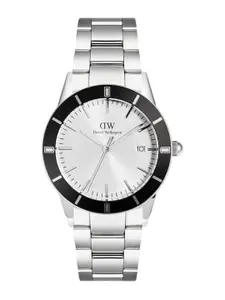 Daniel Wellington Index Bezel Men Stainless Steel Straps Analogue Watch DW00100819K