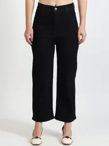 TYFFYN Women Jean Flared High-Rise No Fade Stretchable Jeans