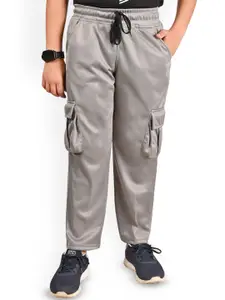 BAESD Boys Mid Rise Cargo Track Pants