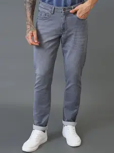 GIORDANO Men Regular Fit Mid-Rise Light Fade Stretchable Jeans