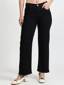 TYFFYN Women Jean Flared High-Rise Stretchable Jeans