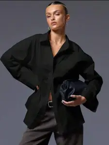 all about you Oversized Opaque Comfort Cotton Casual Shirt