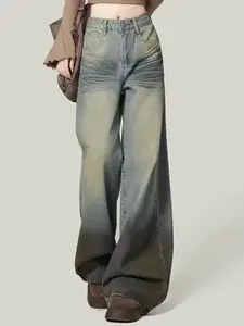 StyleCast x Revolte Women Mid Rise Flared Mid-Rise Light Fade Clean Look  Jeans