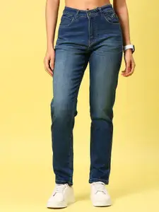 V-Mart Women Regular Fit Mid-Rise Heavy Fade Jeans