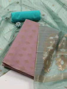 Meena Bazaar Art Silk Unstitched Dress Material