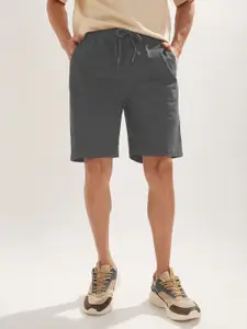 NOBERO Men Solid Woven Cotton Shorts