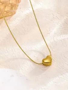 SUBHAGALANKAR Gold-Plated Mini Heart Necklace