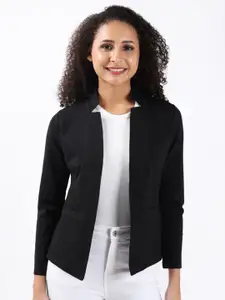 Bonnaty Women Solid Open Front Shrug