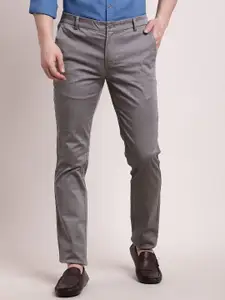 Turtle Men Checked Relaxed Slim Fit Chinos