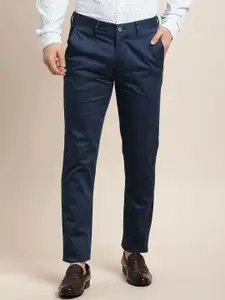 Turtle Men Printed Relaxed Tapered Fit Chinos Trousers