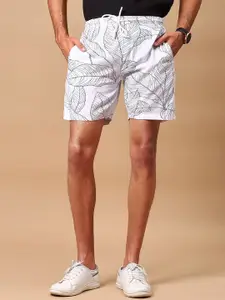 V-Mart Men Printed Regular Fit Mid-Rise Shorts