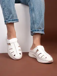 The Roadster Lifestyle Co Men Synthetic Leather Velcro Shoe Style Sandal