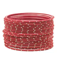 T4 JEWELS Set Of 24 Velvet Metal Bangles