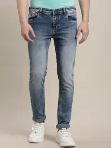 Turtle Men Narrow Tapered Fit Mid-Rise Heavy Fade Stretchable Jeans