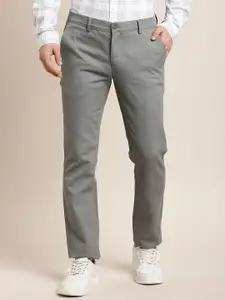Turtle Men Relaxed Slim Fit Flat Front Chinos Casual Trouser