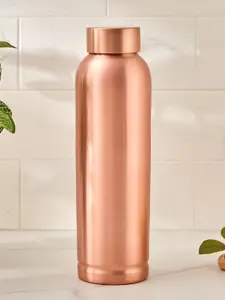 Home Centre Infinity Cuivre Copper-Toned Single Copper Solid Water Bottle 950 ML