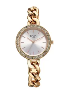 Titan Raga Women Embellished Dial & Bracelet Style Straps Analogue Watch 95361WM01