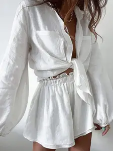 Outzidr Shirt & Wide Shorts Co-Ord Set