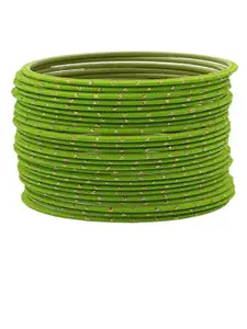 T4 JEWELS Set Of 24 Velvet Metal Bangles