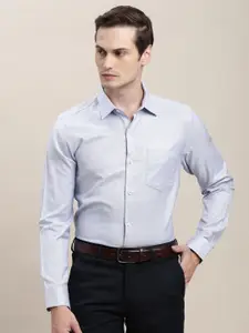 Turtle Classic Textured Pure Cotton Formal Shirt