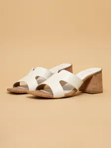 ERIDANI Colourblocked Block Heels