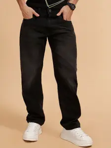 WROGN Men Comfort Relaxed Fit Mid-Rise Low Distress Light Fade Jeans