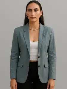 INDOPHILIA Single-Breasted Casual Blazer