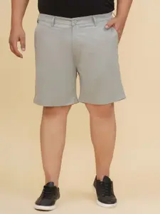 John Pride Plus Size Men Mid-Rise Stretchable Chino Shorts