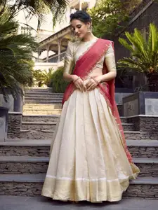 LOOKNBOOK ART Ready to Wear Lehenga & Unstitched Blouse With Dupatta