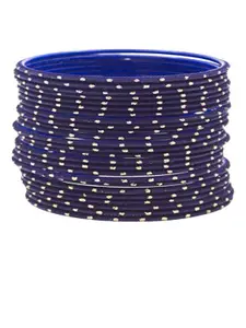 T4 JEWELS Set Of 24 Velvet Metal Bangles