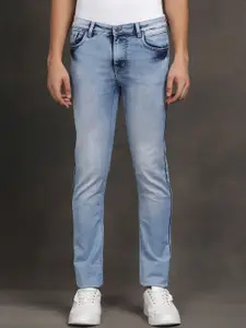 Turtle Men Narrow Tapered Fit Mid-Rise Heavy Fade Stretchable Jeans