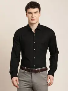 Turtle Spread Collar Classic Dobby Cotton Formal Shirt