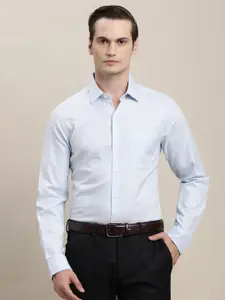 Turtle Spread Collar Long Sleeves Pure Cotton Classic Slim Fit Formal Shirt