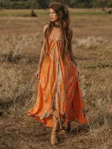 all about you Abstract Printed Maxi Dress