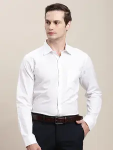 Turtle Spread Collar Classic Dobby Cotton Formal Shirt