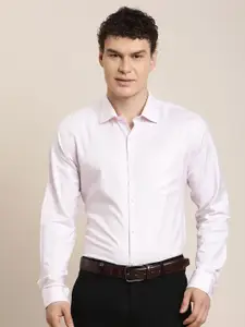 Turtle Spread Collar Long Sleeves Pure Cotton Classic Slim Fit Formal Shirt