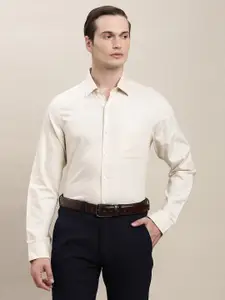 Turtle Spread Collar Classic Slim Fit Dobby Cotton Formal Shirt