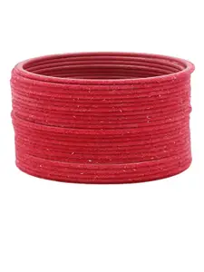 T4 JEWELS Set Of 24 Velvet Metal Bangles