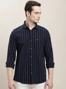 Turtle Relaxed Vertical Striped Slim Fit Casual Shirt