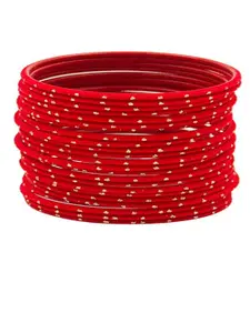 T4 JEWELS Set Of 24 Velvet Metal Bangles