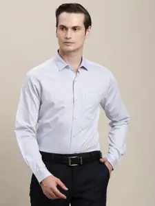 Turtle Spread Collar Long Sleeves Pure Cotton Classic Slim Fit Formal Shirt