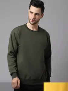 VIMAL JONNEY Men Pack Of 2 Green Sweatshirt