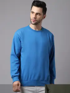 MACK JONNEY Men Blue Round Neck Sweatshirt